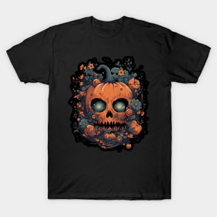 Spooky Pumpkin Face T-Shirt